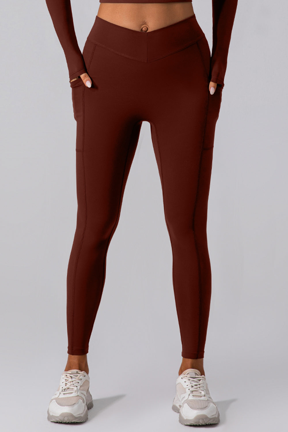 Legging actif taille haute avec poches