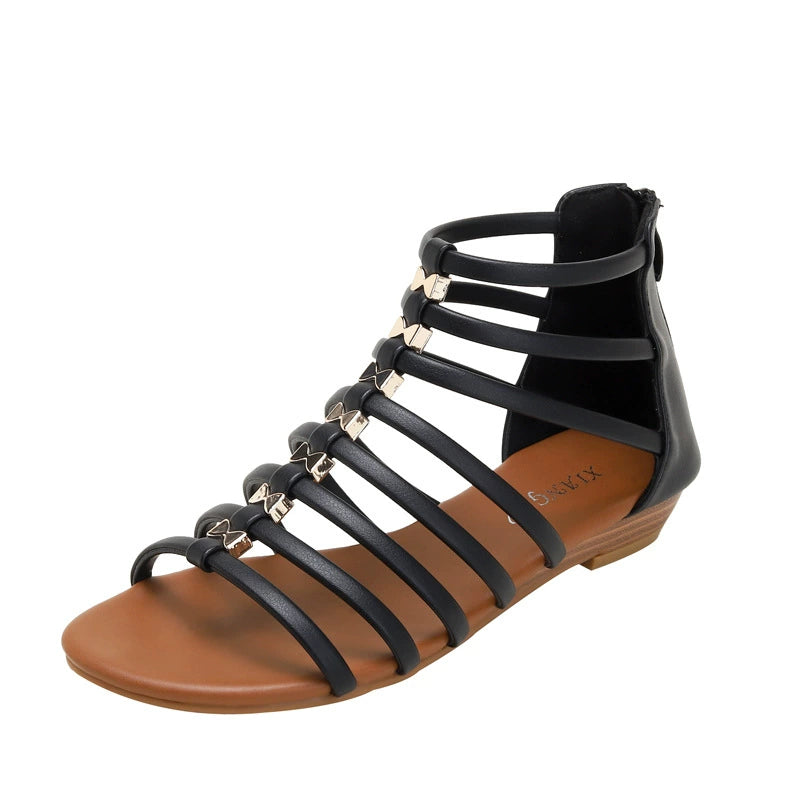 Sandalias de mujer Verano Nueva Plataforma Plana Tacón Medio Moda Mujer Casual Sandalias Casuales