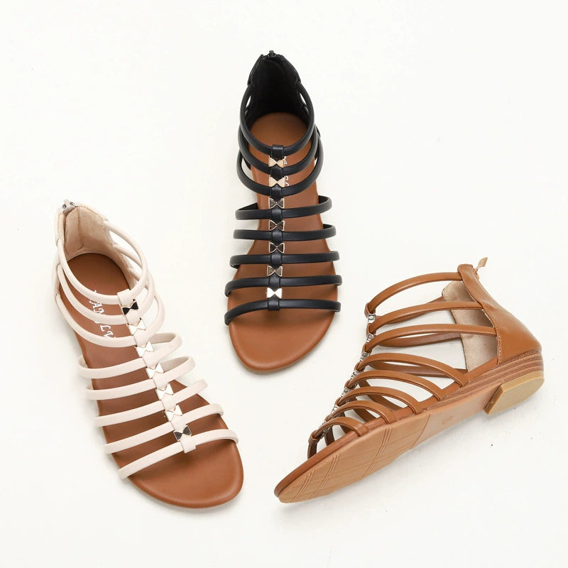 Sandalias de mujer Verano Nueva Plataforma Plana Tacón Medio Moda Mujer Casual Sandalias Casuales