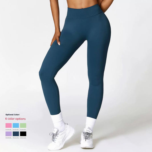 2023 Pantalon de fitness taille haute pour femmes, pantalon de yoga serré sans couture, extensible, amincissant, tenue du ventre, pantalon de survêtement