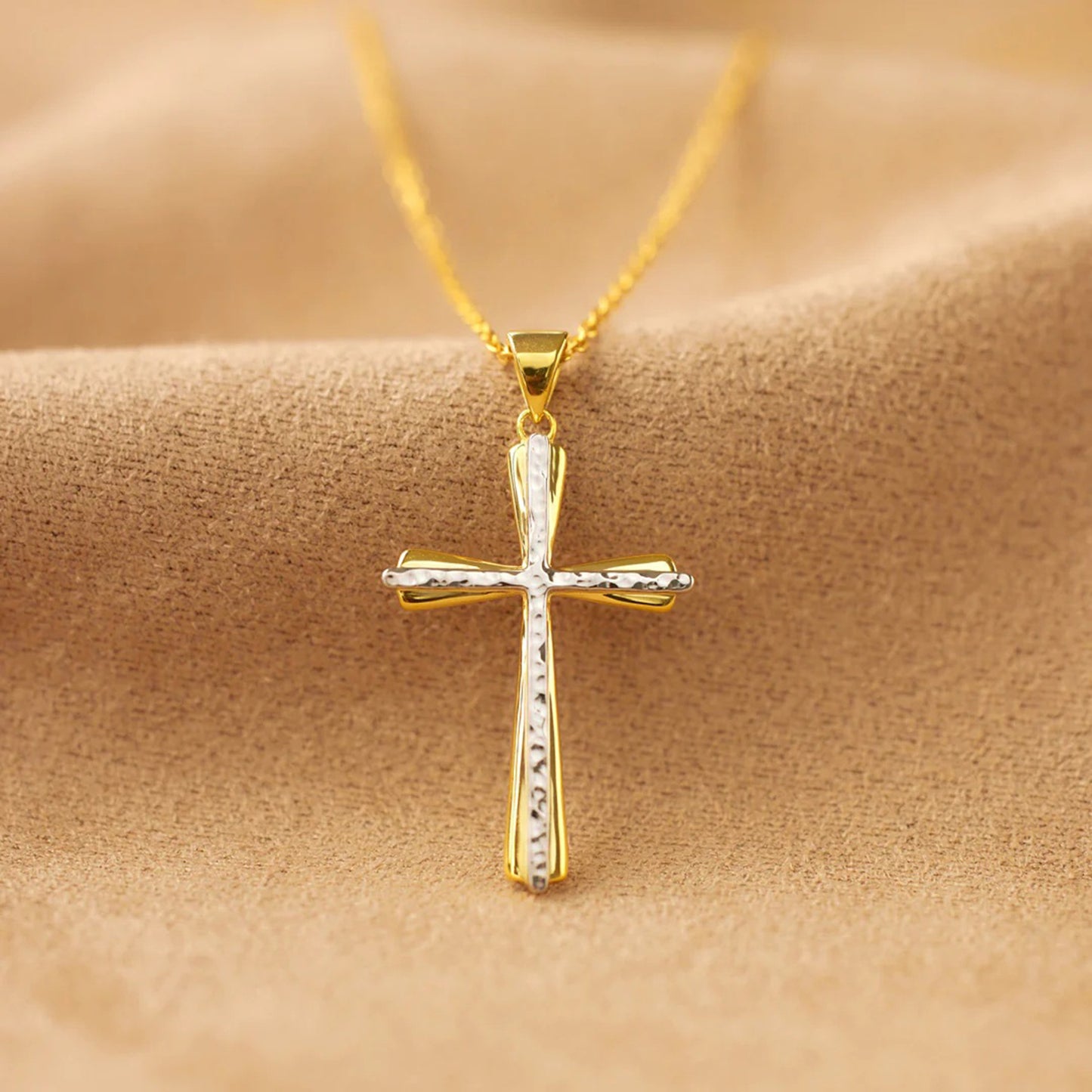 Collier pendentif croix en argent sterling 925