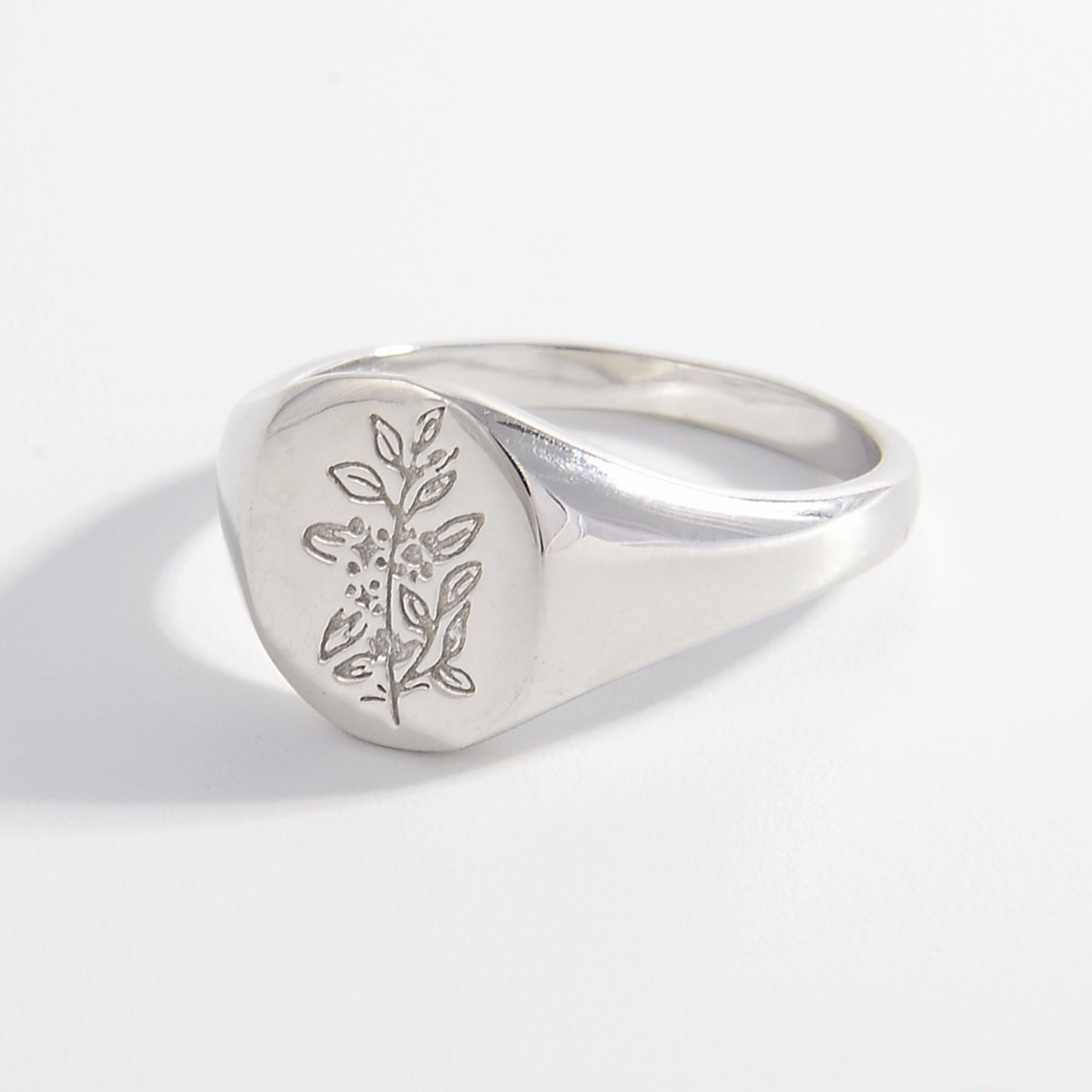 Bague chevalière en argent sterling 925