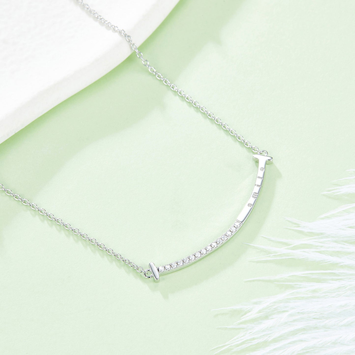 Collier en argent sterling 925 Moissanite